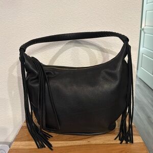 FIRM - Lucky Brand Leather Shoulder Bag w/ Fringe